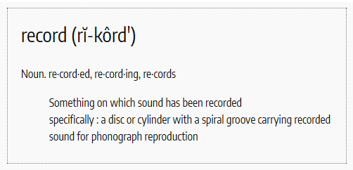 Record Definition